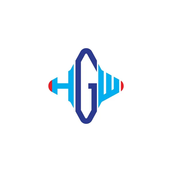 Hgw Letter Logo Creatief Design Met Vector Graphic — Stockvector