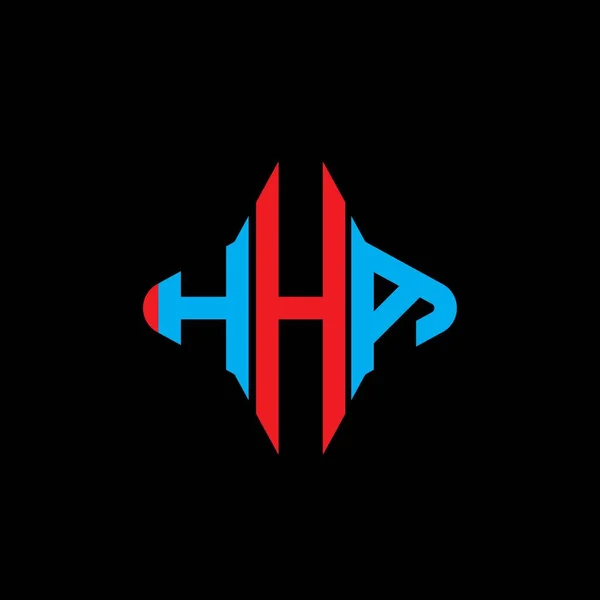 Diseño Creativo Del Logotipo Letra Hha Con Gráfico Vectorial — Archivo Imágenes Vectoriales