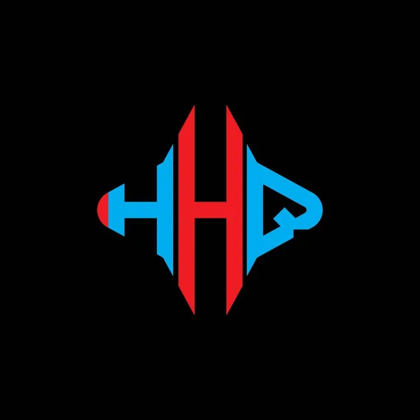 Diseño Creativo Del Logotipo Letra Hhq Con Gráfico Vectorial — Archivo Imágenes Vectoriales