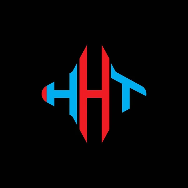 Hht Carta Logotipo Design Criativo Com Gráfico Vetorial — Vetor de Stock