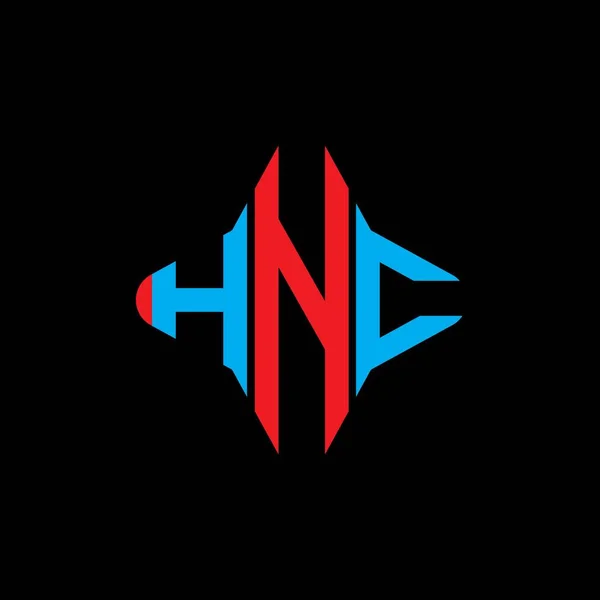 Diseño Creativo Del Logotipo Letra Hnc Con Gráfico Vectorial — Vector de stock
