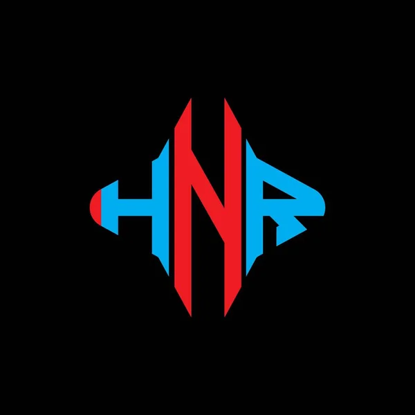 Logo Litery Hnr Kreatywny Design Grafiką Wektorową — Wektor stockowy