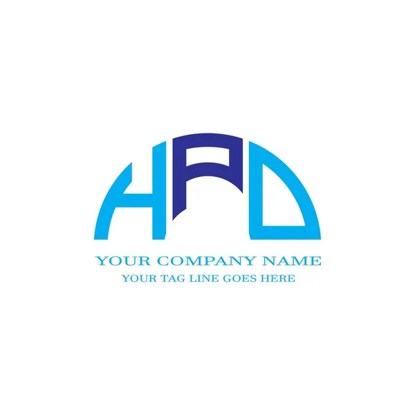 Logo Hpd List Kreatywny Projekt Grafiką Wektorową — Wektor stockowy
