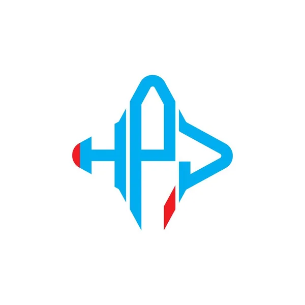 Logo Lettre Hpj Design Créatif Avec Graphique Vectoriel — Image vectorielle