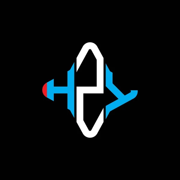 Hzy Letter Logo Creative Design Vector Graphic — Stock Vector