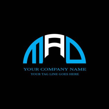 MAD harf logosu vektör grafikli yaratıcı tasarım