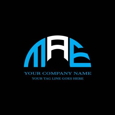 MAE harf logosu vektör grafikli yaratıcı tasarım