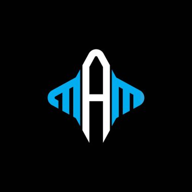 MAM harf logosu vektör grafikli yaratıcı tasarım