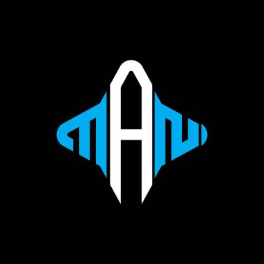 MAN harfi logosu vektör grafikli yaratıcı tasarım
