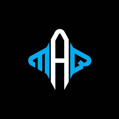 MAQ harfi logosu vektör grafikli yaratıcı tasarım