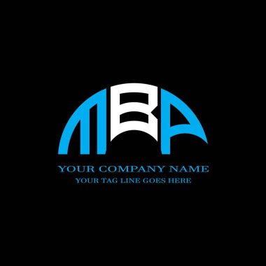 Vektör grafikli MBP harf logosu yaratıcı tasarımı