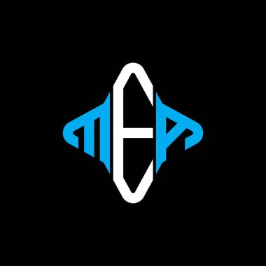 MEA harf logosu vektör grafikli yaratıcı tasarım
