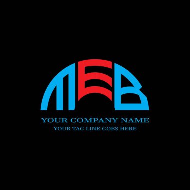 MEB harf logosu vektör grafikli yaratıcı tasarım
