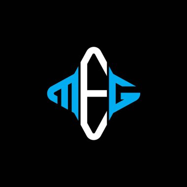 MEG harf logosu vektör grafikli yaratıcı tasarım