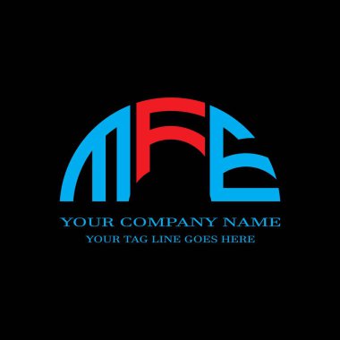 MFE harfi logosu vektör grafikli yaratıcı tasarım