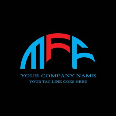 MFF harf logosu vektör grafikli yaratıcı tasarım