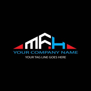 MFH harf logosu vektör grafikli yaratıcı tasarım