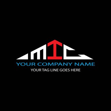 MIC harf logosu vektör grafikli yaratıcı tasarım