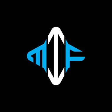 MIF harf logosu vektör grafikli yaratıcı tasarım