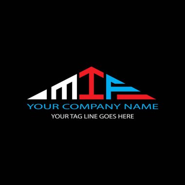 MIF harf logosu vektör grafikli yaratıcı tasarım
