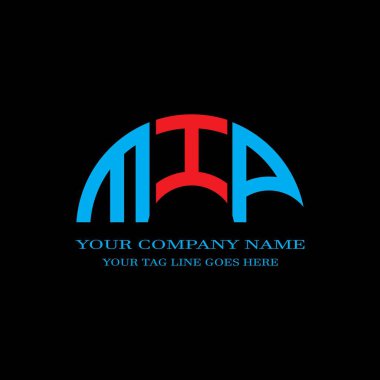 MIP harf logosu vektör grafikli yaratıcı tasarım