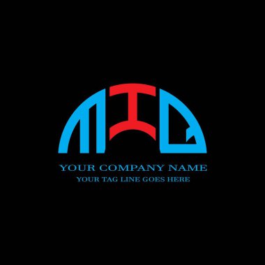 MIQ harf logosu vektör grafikli yaratıcı tasarım