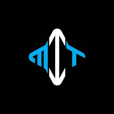 MIT harfi logosu vektör grafikli yaratıcı tasarım