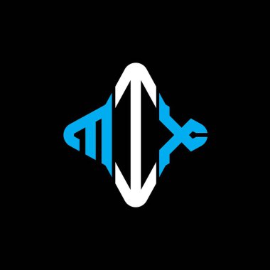 MIX harf logosu vektör grafikli yaratıcı tasarım