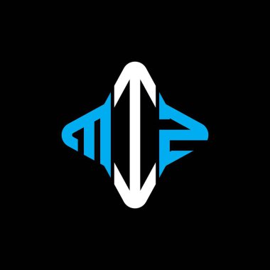 MIZ harf logosu vektör grafikli yaratıcı tasarım