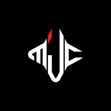 MJC harf logosu vektör grafikli yaratıcı tasarım