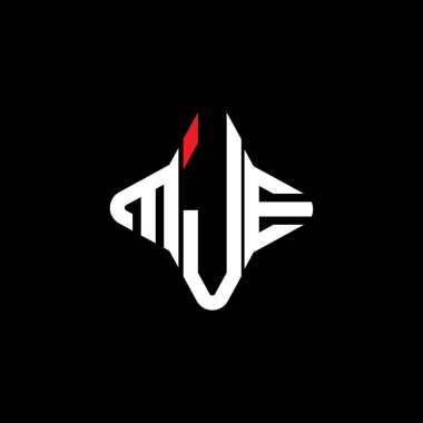 MJE harf logosu vektör grafikli yaratıcı tasarım