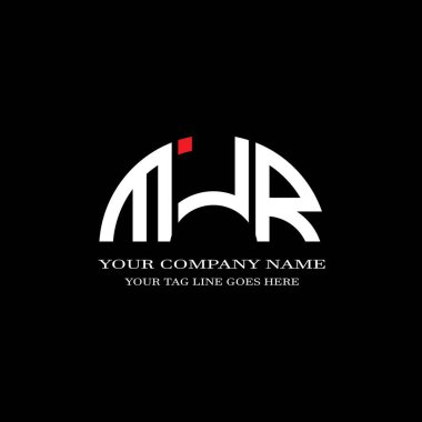 MJR harf logosu vektör grafikli yaratıcı tasarım