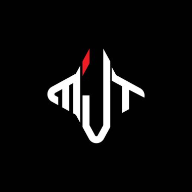 MJT harf logosu vektör grafikli yaratıcı tasarım