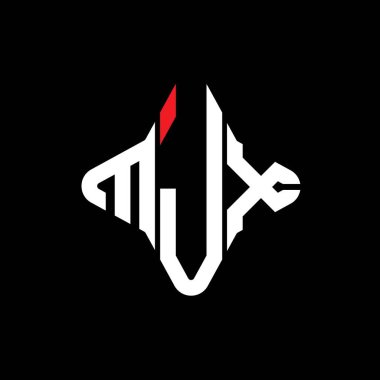 Vektör grafikli MJX harf logosu yaratıcı tasarımı