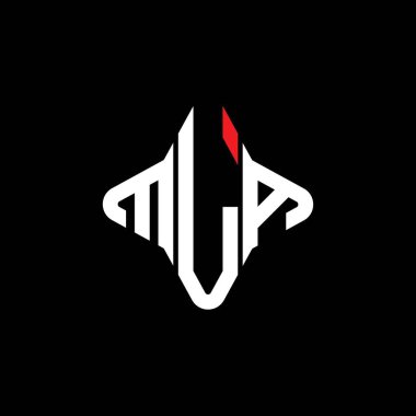 Vektör grafikli MLA harf logosu yaratıcı tasarımı