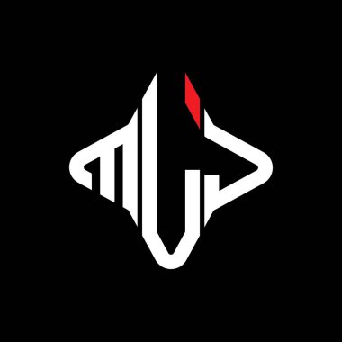 MLJ harf logosu vektör grafikli yaratıcı tasarım