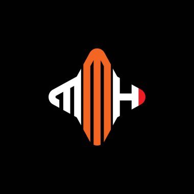 MMH harf logosu vektör grafikli yaratıcı tasarım