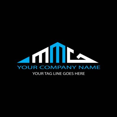 Vektör grafikli MMG harf logosu yaratıcı tasarımı