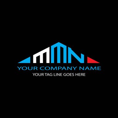 MMN harf logosu vektör grafikli yaratıcı tasarım