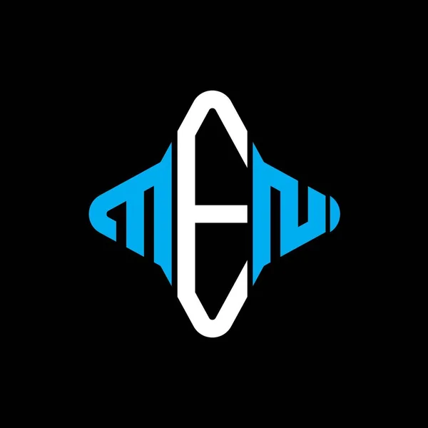 Diseño Creativo Del Logotipo Letra Men Con Gráfico Vectorial — Vector de stock