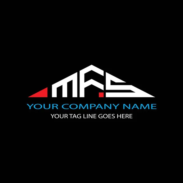 Mfs Letter Logo Kreativ Design Med Vektorgrafik — Stock vektor