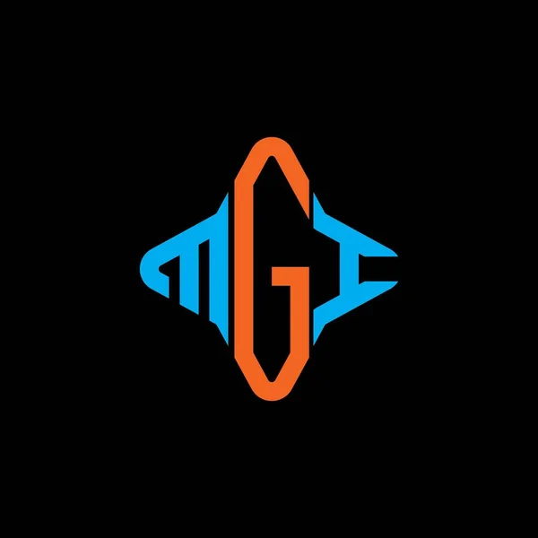 Mgi Letter Logo Creatief Design Met Vector Graphic — Stockvector
