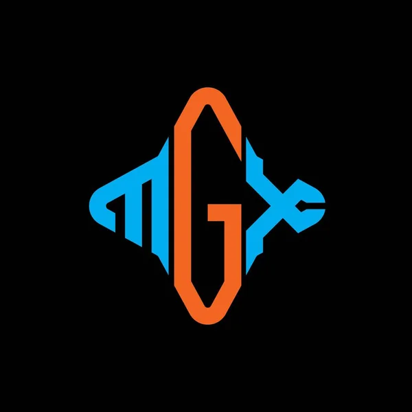 Mgx Letter Logo Creatief Ontwerp Met Vector Grafisch — Stockvector