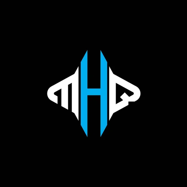 Vektör Grafikli Mhq Harf Logosu Yaratıcı Tasarımı — Stok Vektör