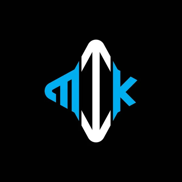 Mik Letra Logo Diseño Creativo Con Gráfico Vectorial — Archivo Imágenes Vectoriales
