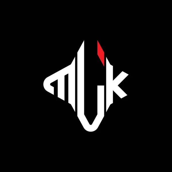 Logo Lettera Mlk Design Creativo Con Grafica Vettoriale — Vettoriale Stock