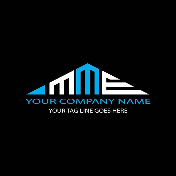 Logo Listu Mme Kreatywny Design Grafiką Wektorową — Wektor stockowy