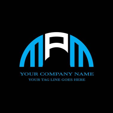 MPM harf logosu vektör grafikli yaratıcı tasarım