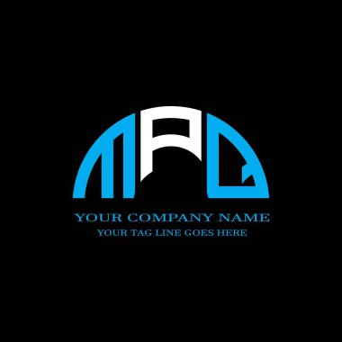 MPQ harfi logosu vektör grafikli yaratıcı tasarım