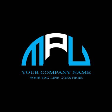 MPU harf logosu vektör grafikli yaratıcı tasarım